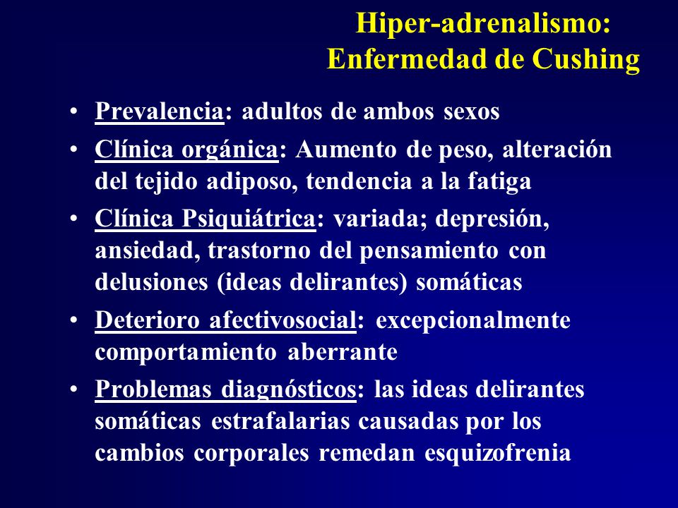 adrenalismo síntomas de diabetes